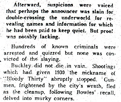 Historical retrospective on the controversy and impact of Buckley (8/17/1963 Detroit News)