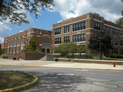 Watch for exteriors in "Deadheads" of thegang's alma mater (formerly Dondero High School, now Royal Oak Middle School)