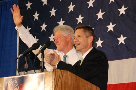The original Comeback Kid with candidate Mark Schauer.