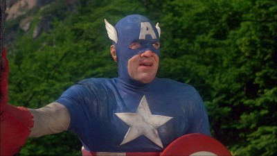 Captain America from the 1990 film. Yes, this was the expectation for comic book movies. Even after "Batman". 