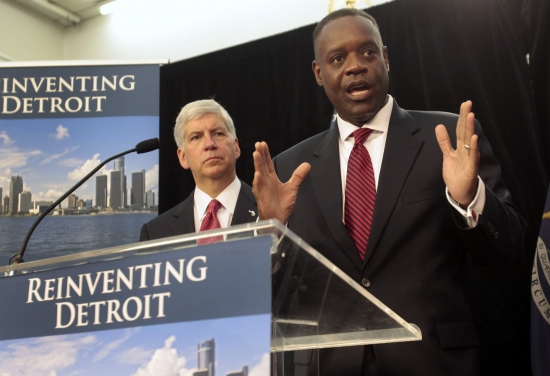 Fish-tales by Detroit Emergency Manager Kevyn Orr, with the backing of Rick Snyder, as they reinvent Detroit...and the unions...and the seniors citizen taxes and the...