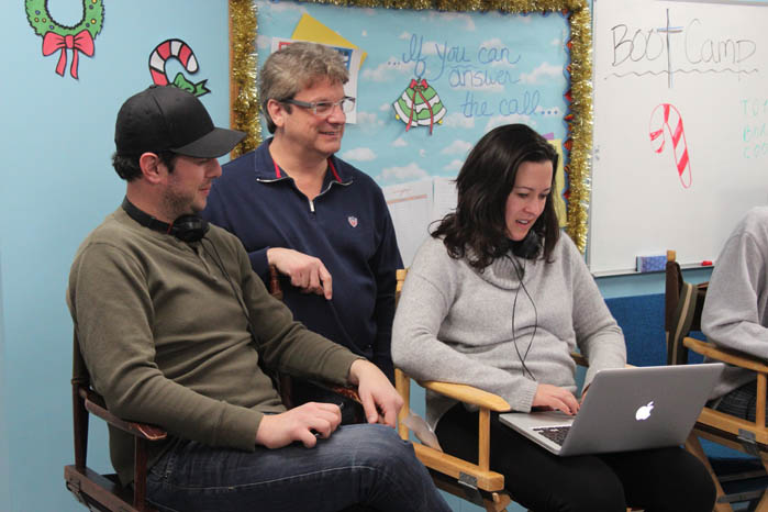 Storyboard partners, Jason Potash and Paul Finke, with Maggie Kiley